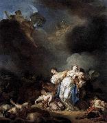 Anicet-Charles-Gabriel Lemonnier Apollo and Diana Attacking Niobe and her Children oil on canvas
